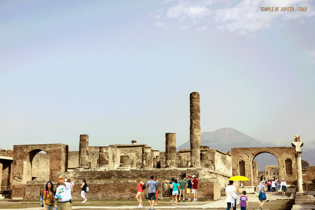 Este templo se construyó dedicado a Júpiter