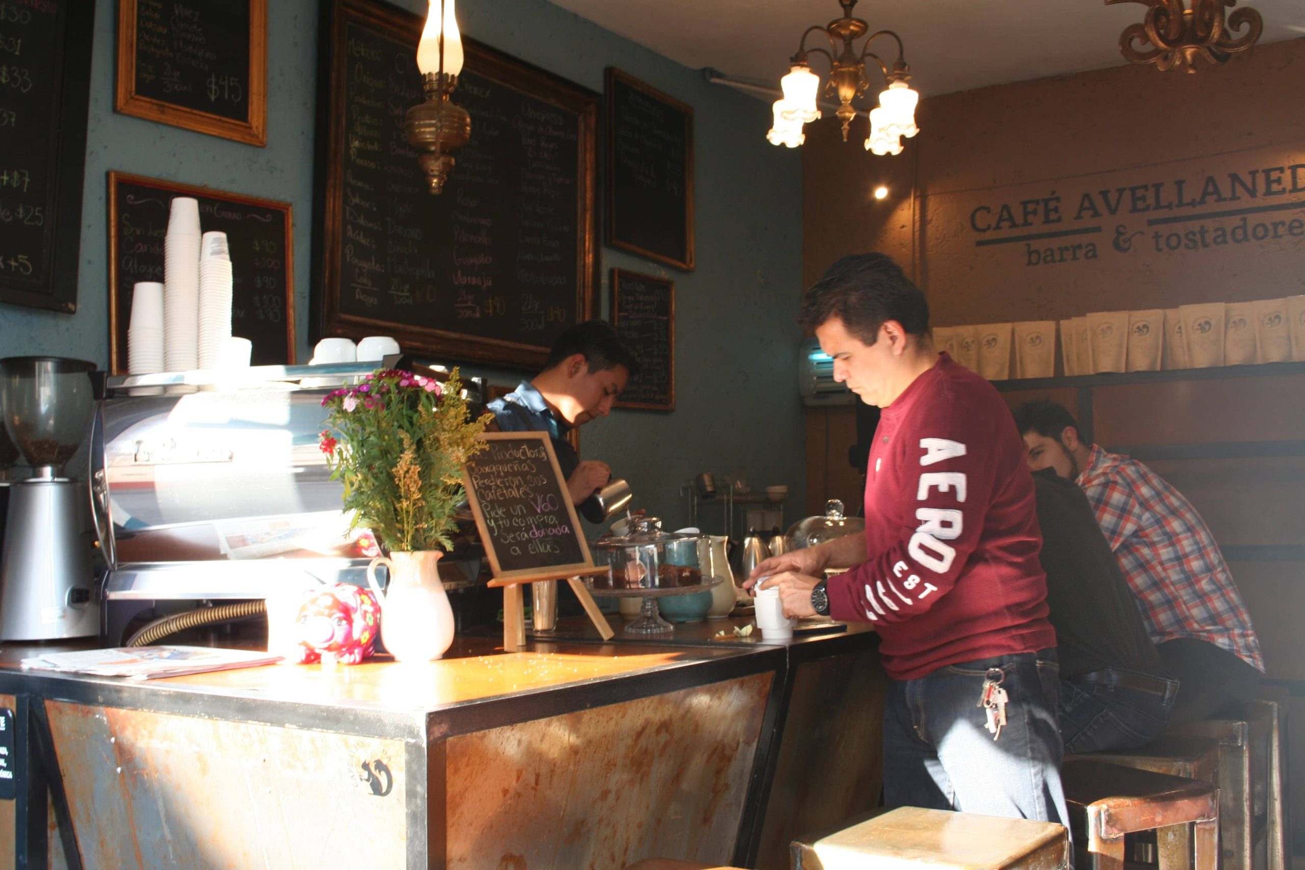 Café Avellaneda in Coyoacán.