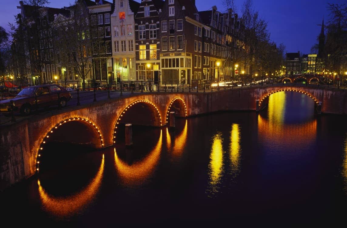 Channels at night