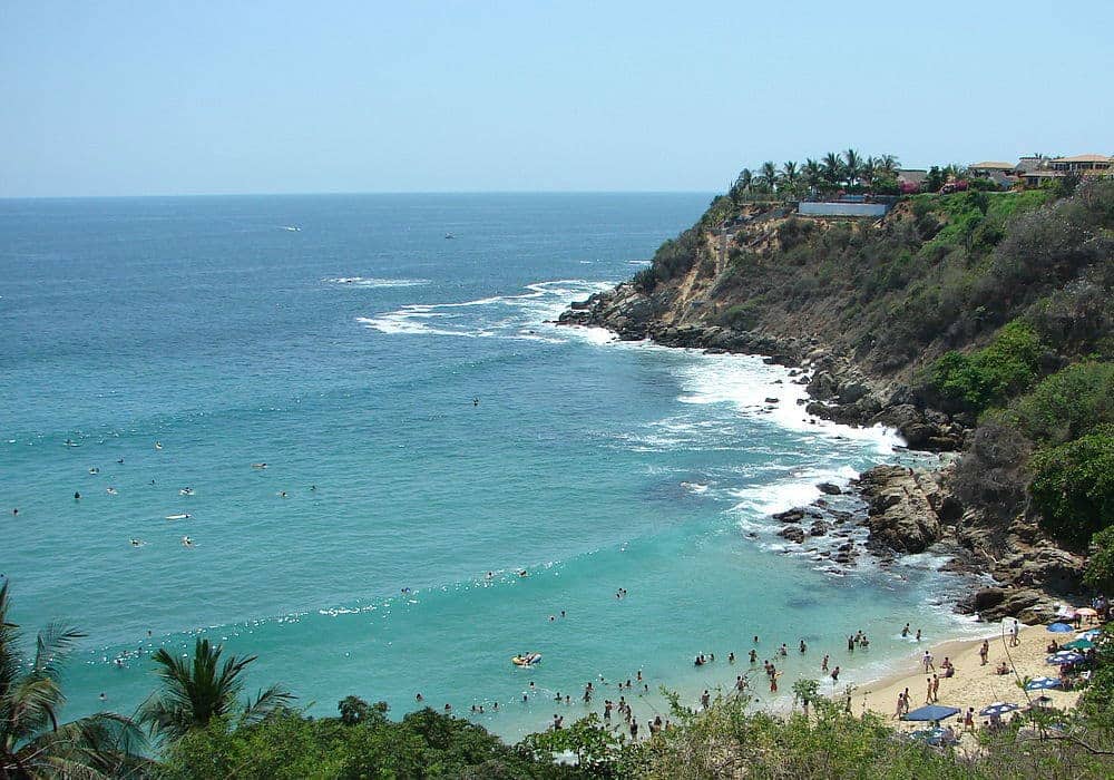 playa en Puerto Escondido, Oaxaca