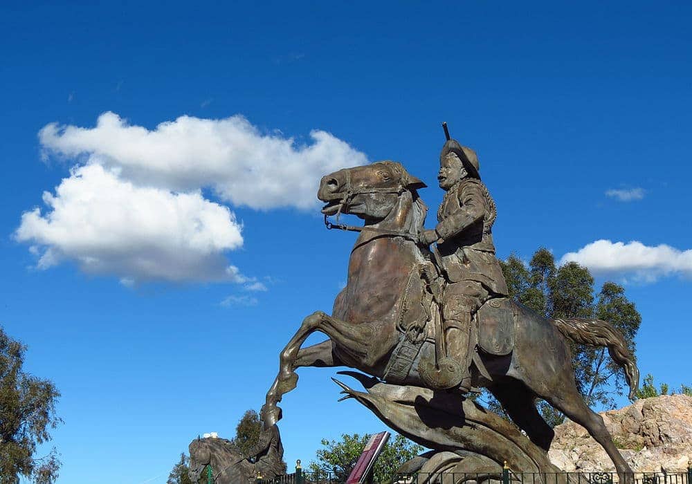 estatua de Pancho Villa en Zacatecas