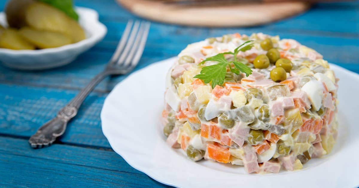 Ensalada rusa Oliver Ensalada Olivier Rusa