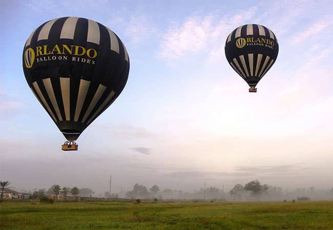 hot air balloon ride