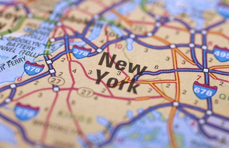 @Glowimages: Map of New York City New York