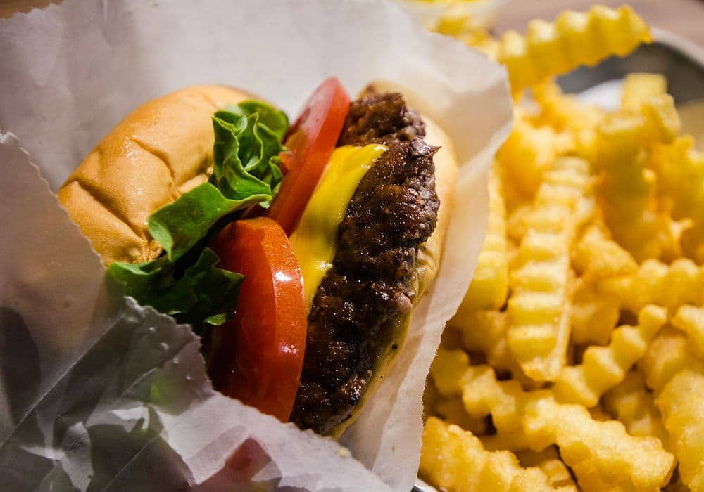 hamburguesa de Shake Shack