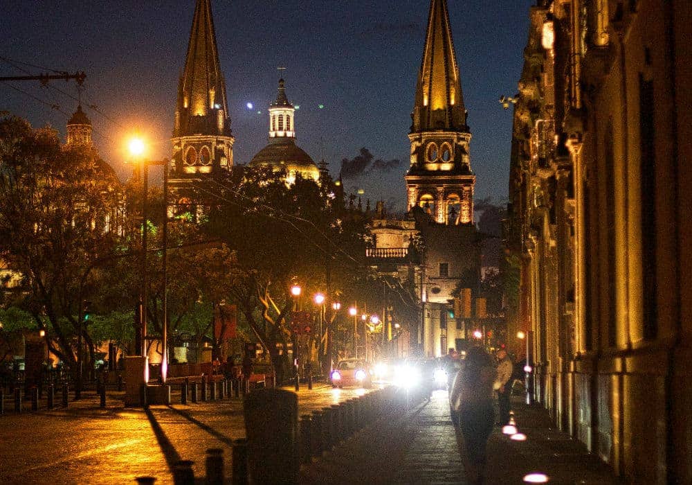 streets of Guadalajara of Mexico