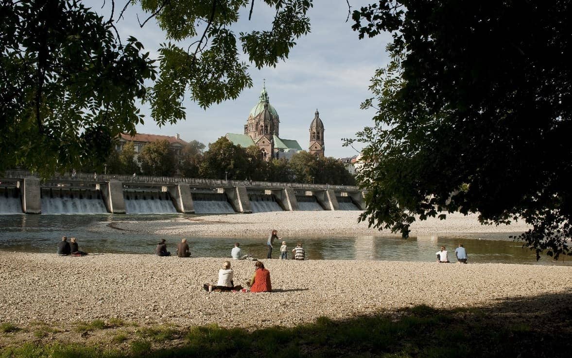 Rio Isar, Múnich 