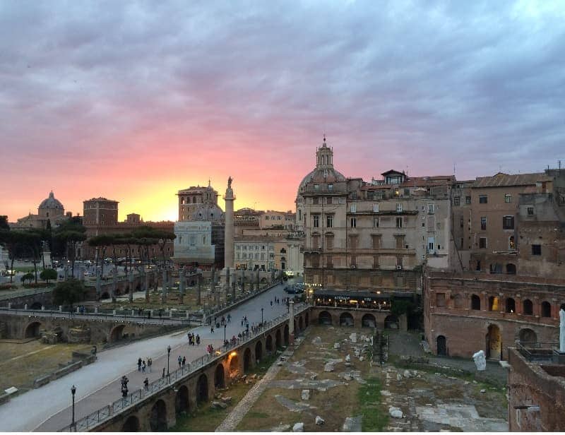 Atardecer en Roma