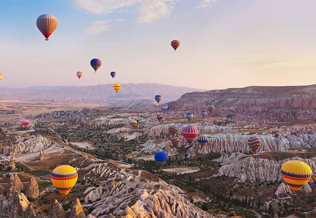 globo aerostático en Cappadocia