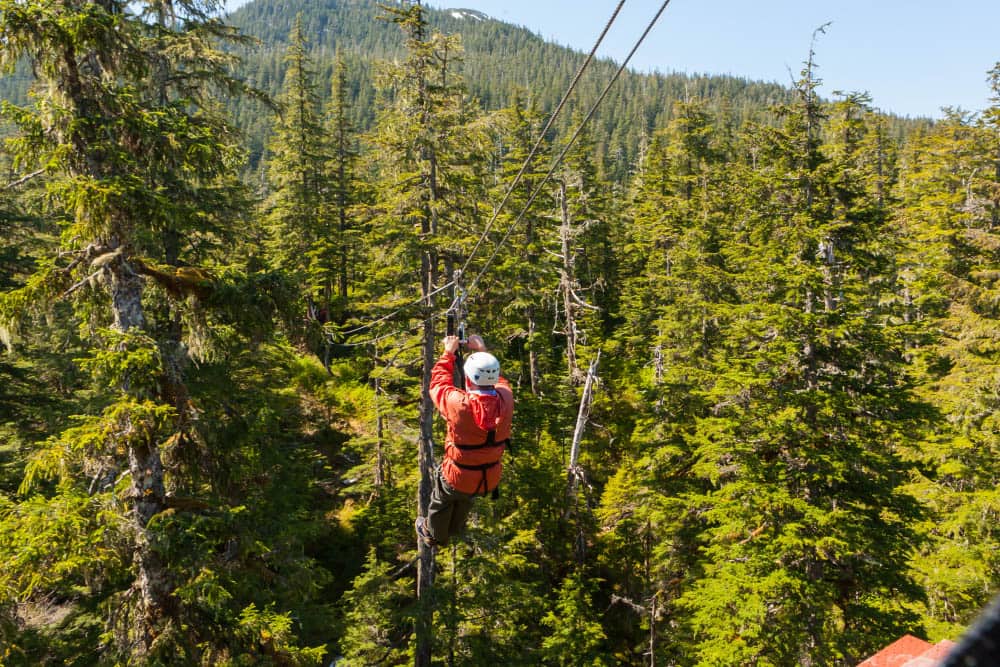Tirolesas en Whistler, Canada