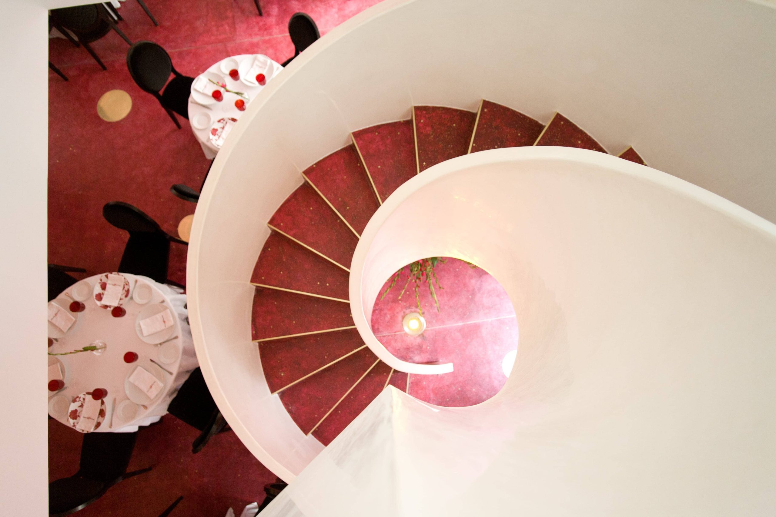 staircase in Dulce Patria restaurant