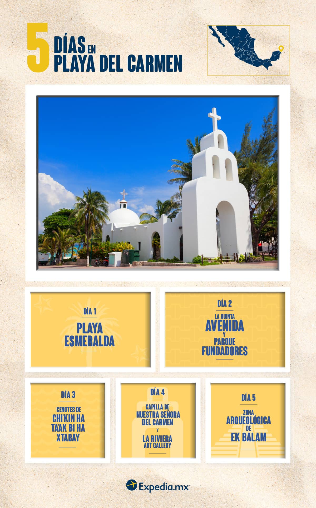 Itinerario de Playa del Carmen