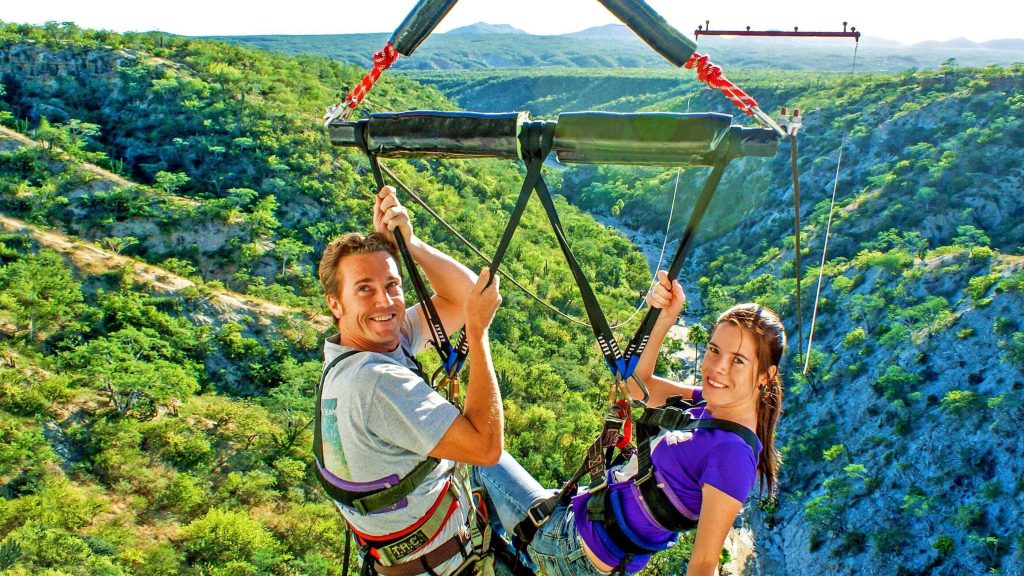 Tours en Los Cabos: tirolesa más larga de México Tours de aventura en Los Cabos: columpio gigante